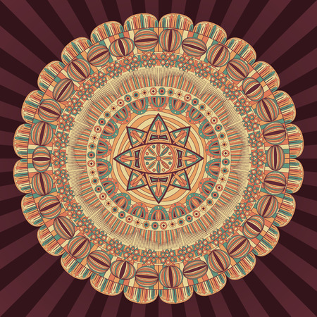 Vector decorative round abstract background                  のイラスト素材