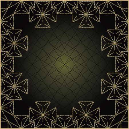 Abstract frame. Geometric pattern. Original design      のイラスト素材