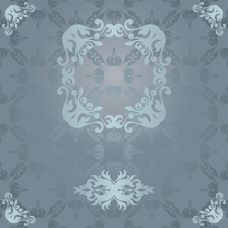 Vintage frame, seamless background, pastel colors. Can be used as a wedding invitation             のイラスト素材