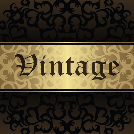 Vintage invitation with decorative borderのイラスト素材