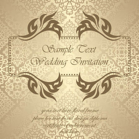 Wedding invitation in pastel colors. Vintage backgroundのイラスト素材