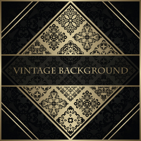 Original invitation. Vintage background. Decorative elementsのイラスト素材