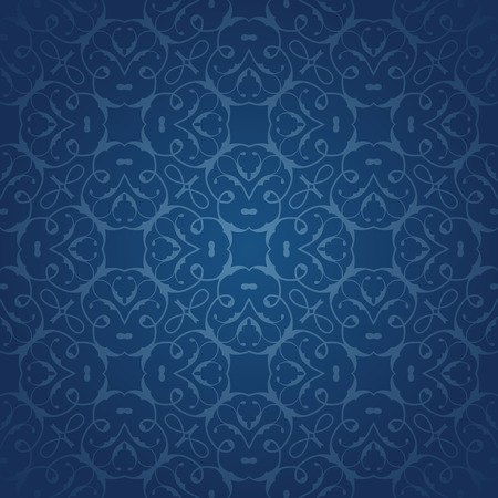 Seamless pattern in blue style. Template for your design. Vector illustrationのイラスト素材