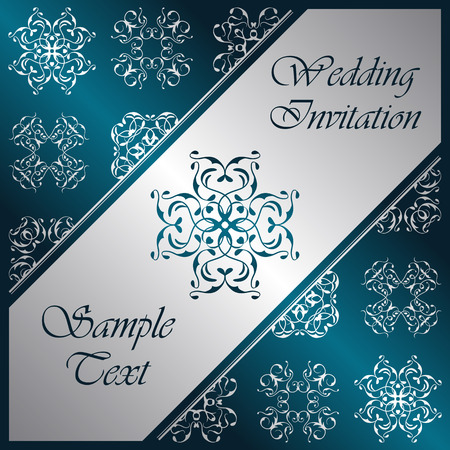 Elegant background with lace decorative elements. Ornate backgroundのイラスト素材