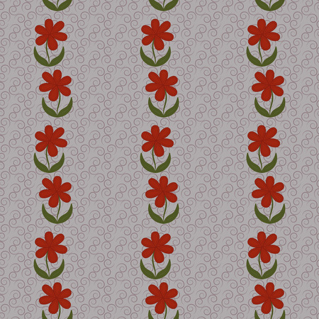 Floral seamless patternのイラスト素材
