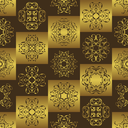 Vector Pattern for Design, Background, Banner. Vintage elements for Wallpaper, Ceramic or Textileのイラスト素材