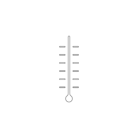 Thermometer. simple flat vector icon illustration. outline line symbol - editable strokeのイラスト素材
