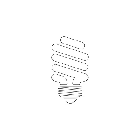 light bulb. simple flat vector icon illustration. outline line symbol - editable strokeのイラスト素材