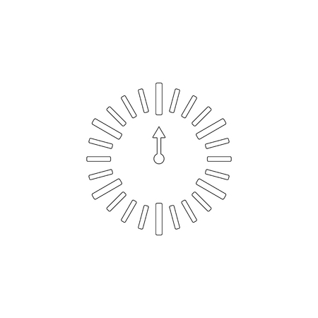 Time. simple flat vector icon illustration. outline line symbol - editable strokeのイラスト素材