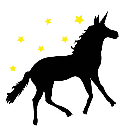 Black unicornのイラスト素材