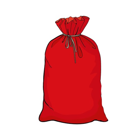 Hand drawn cartoon style shopping bags designのイラスト素材