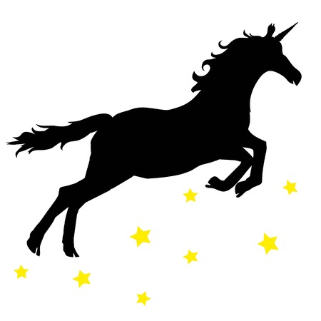 Black unicornの写真素材