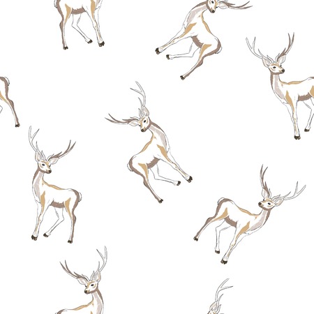 pattern with deerの写真素材