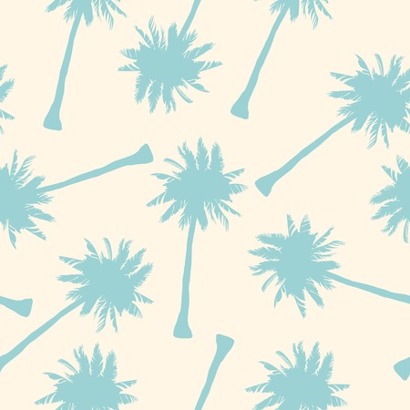 Vector seamless pattern with palm treesのイラスト素材