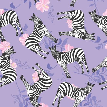 Zebra pattern, illustration, animal.の写真素材