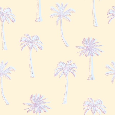 palm pattern, illustration, vectorの写真素材