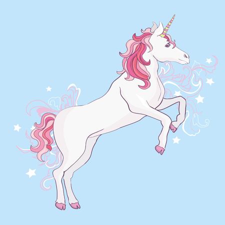 Unicorn vector, illustration. Cute unicorn graphic printの写真素材