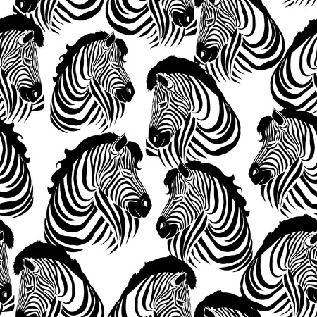 Zebra pattern, illustration, animal.のイラスト素材