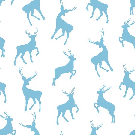seamless deer patternのイラスト素材