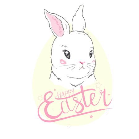 Easter rabbit, easter Bunnyのイラスト素材