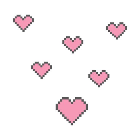 the heart icon. Illustration of the logo element. the heart design. color collection. the concept of...
