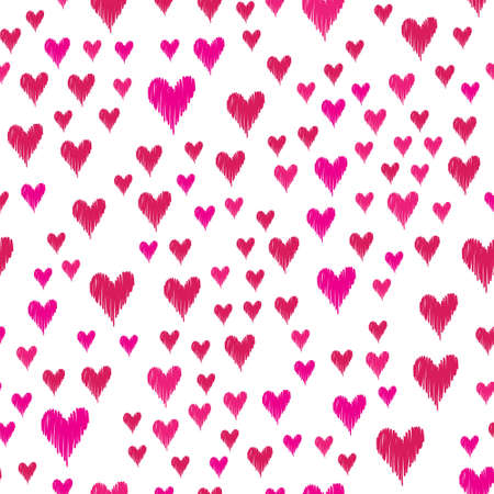 Background with hearts for valentine time. Seamless patternのイラスト素材