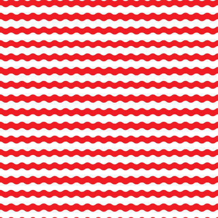 Wavy stripes seamless background. Thin hand drawn uneven waves vector pattern. Striped abstract template.のイラスト素材