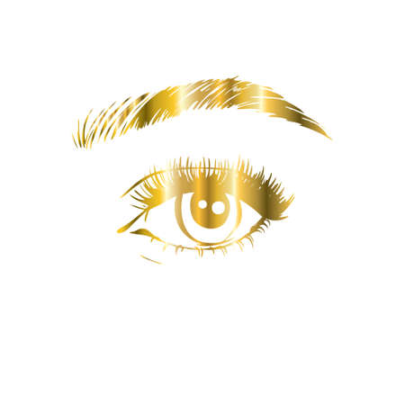 Eyelash extension in a modern styleのイラスト素材