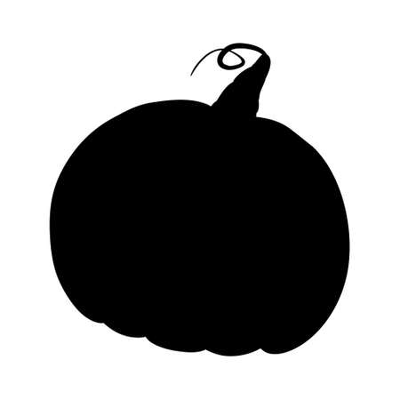 Pumpkin - squash for Halloween or Thanksgiving flat vector icon for apps and websitesのイラスト素材