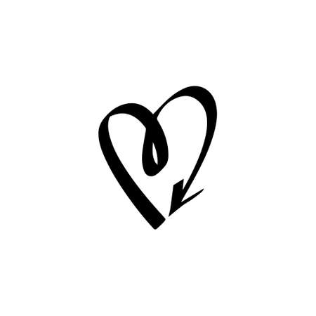 Arrow icon in a trendy flat style, isolated on a white background. Arrow symbol for your website design,   app, user interface. Vector illustration.のイラスト素材