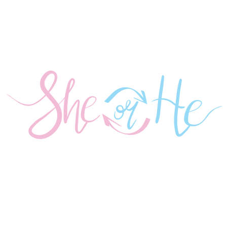 Invitation card for a Baby shower Calligraphy lettering on a white background. Vector, illustrationのイラスト素材
