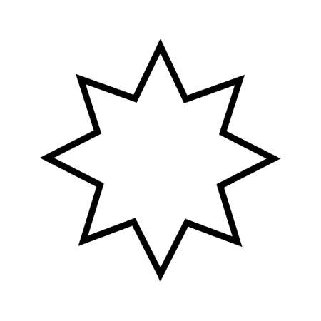A star or a thumbnail icon. A hand-drawn vector black icon on a white background.のイラスト素材