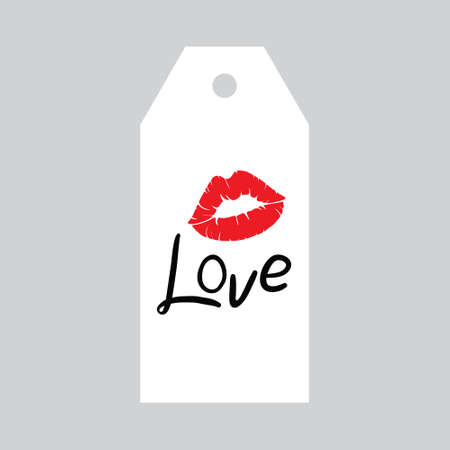 Valentine's day Gift tags, stickers and labels. Template for Greeting Scrap booking, Congratulations, Invitations, Planner, Diary, Notes.のイラスト素材