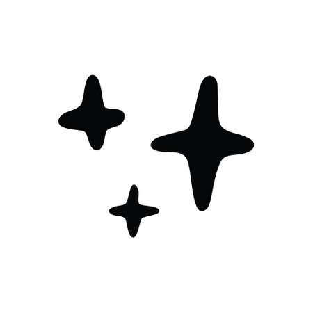 Black star. Flat vector illustration in black isolated on white background. EPS 10のイラスト素材