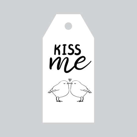 Valentine's day Gift tags, stickers and labels. Template for Greeting Scrap booking, Congratulations, Invitations, Planner, Diary, Notes.のイラスト素材