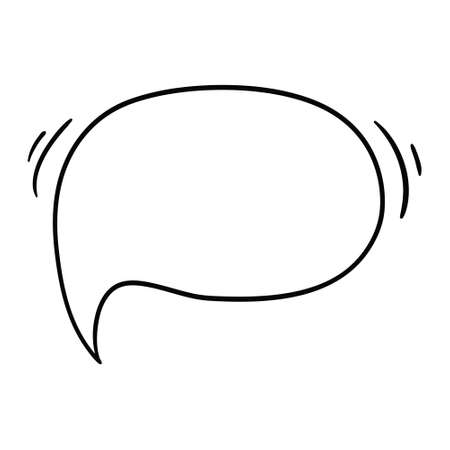 Vector white blank paper speech bubble on transparent background. Template for your design.のイラスト素材
