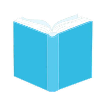 Book icons are made in a flat style of school textbooks, isolated on a white background.のイラスト素材