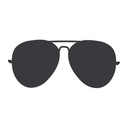 Baby cute Summer sunglasses on white background, hand-drawn, Vector illustrationのイラスト素材