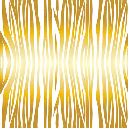 Golden glitter tiger or zebra seamless pattern. Gold foil texture of animal skin. Vector background illustration.のイラスト素材