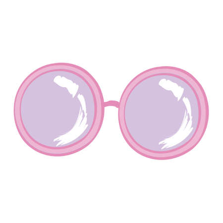 Baby cute Summer sunglasses on white background, hand-drawn, Vector illustrationのイラスト素材
