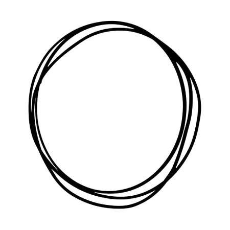 Hand drawn frames. Handdrawn square frame. Vector, illustration.のイラスト素材