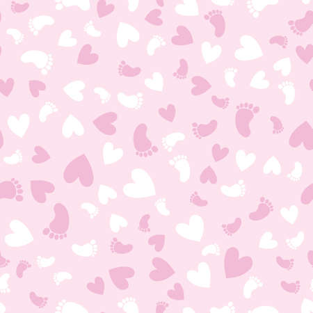 baby shower. Seamless background, texture, backdrop, pattern, wallpaper with children cartoon doodle toys. Educational games for kids illustration.のイラスト素材