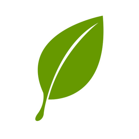 green leaf ecology nature element vector icoのイラスト素材