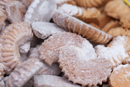 biscuits on the market close up as a background. Selective focusの写真素材
