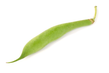 Green beans isolated on a white background.