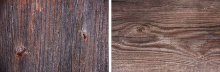 unpainted vintage wooden texture as background closeupの写真素材