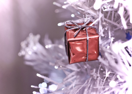 Christmas gift on the treeのeditorial素材