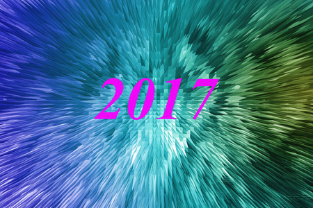 Beautiful abstract design colorful background Happy New Year 2017, gradient, for backgrounds and...