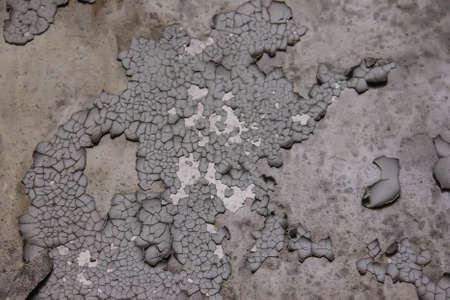 Texture of wall with peeling cracked paint - imageの写真素材