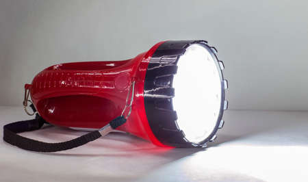 flashlight working, the light from the lantern light, lighting fixture